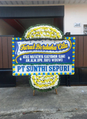 Papan Bunga Duka di Siritaun Wida Timur