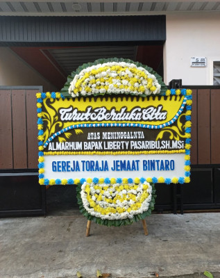 Papan Bunga Duka di Siritaun Wida Timur